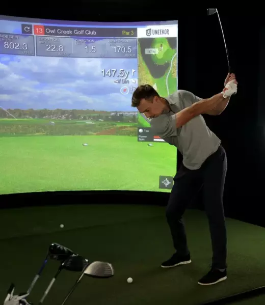 Experience PGA Golf Simulator at Spring Rock Golf – Play Famous Courses, New Hyde Park, NY PGA golf simulator at Spring Rock Golf, New Hyde Park, NY – Play famous courses like Bethpage, Pebble Beach, and Augusta